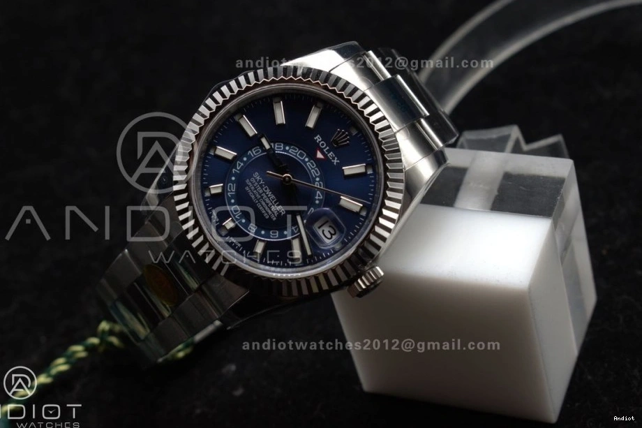 SS ZF 1:1 Edition Bracelet on 326934 SS 904L Blue Best Sky-Dweller A2824 Dial 1117